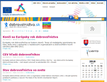 Tablet Screenshot of erd.dobrovolnictvo.sk